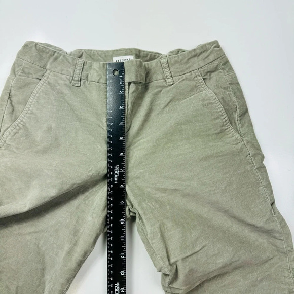 MASSCOB Made In Spain Sage Green Corduroy Straight Leg Pants Size 6 - Picture 6 of 12